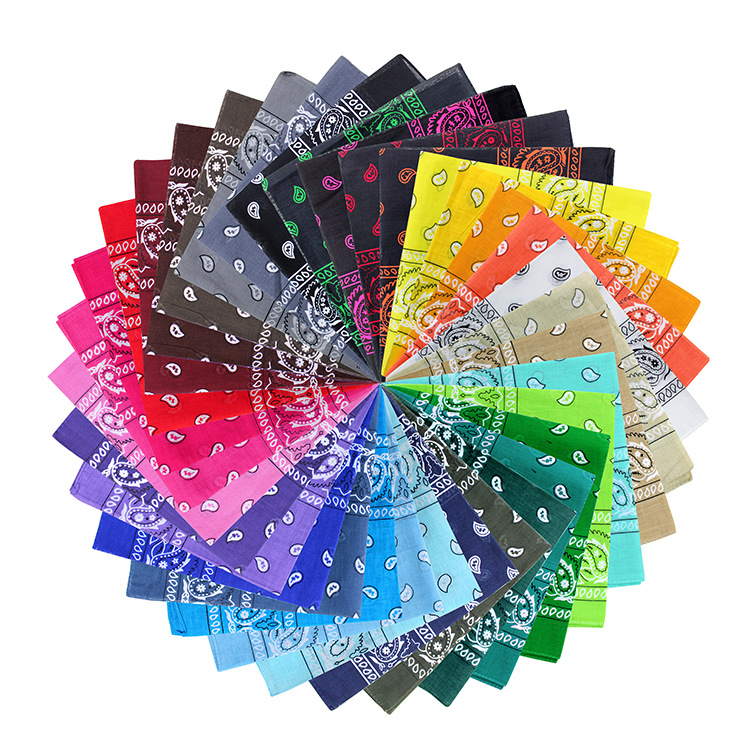 Factory wholesale West Coast best selling turban outdoor riding cotton cashew melon seeds square amoeba water drop turban