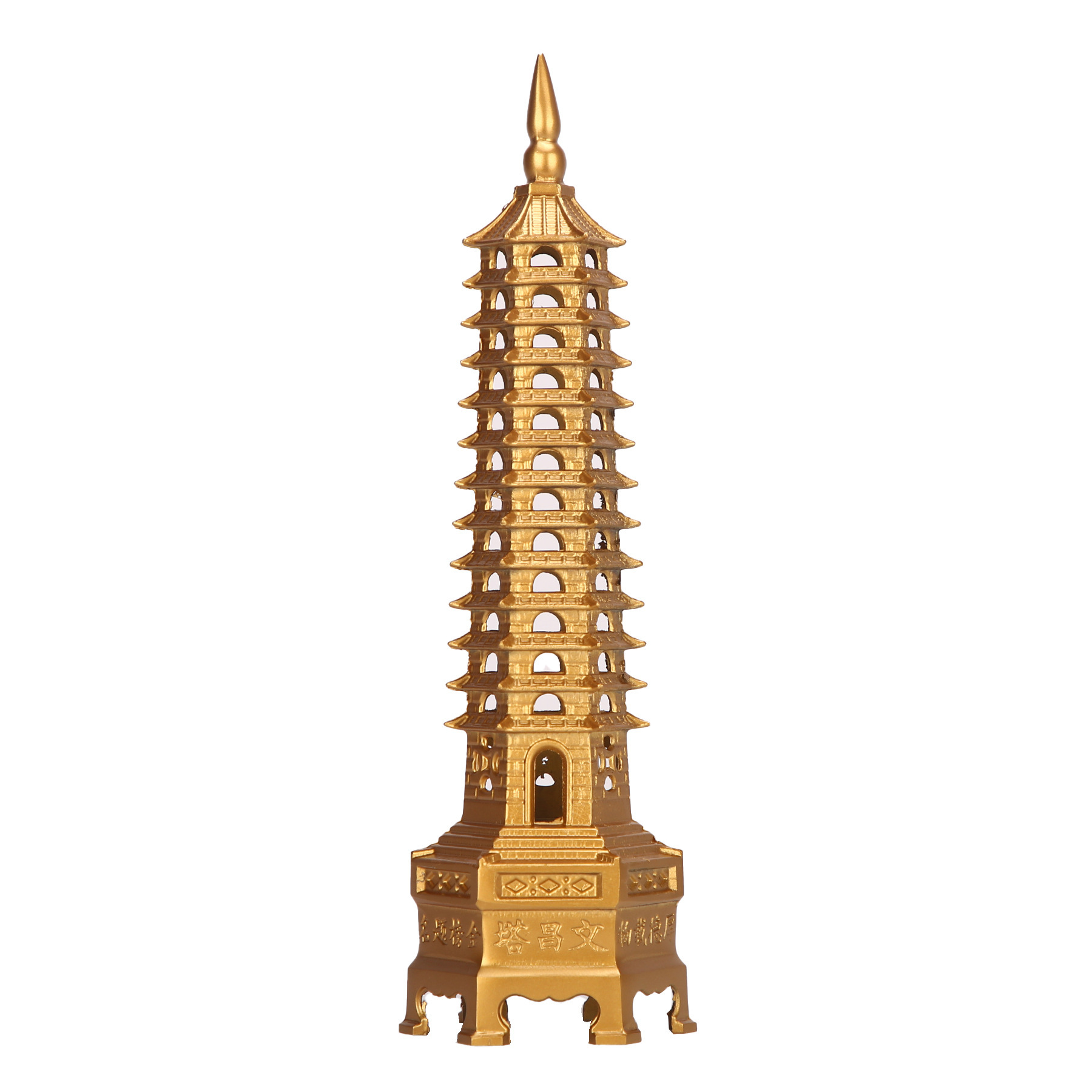 Manufacturer's Ready-Made Copper Wenchang Tower Nine-Story and Thirteen-Story Copper Tower Home Furnishings and Crafts Copper Wenchang Tower Wholesale