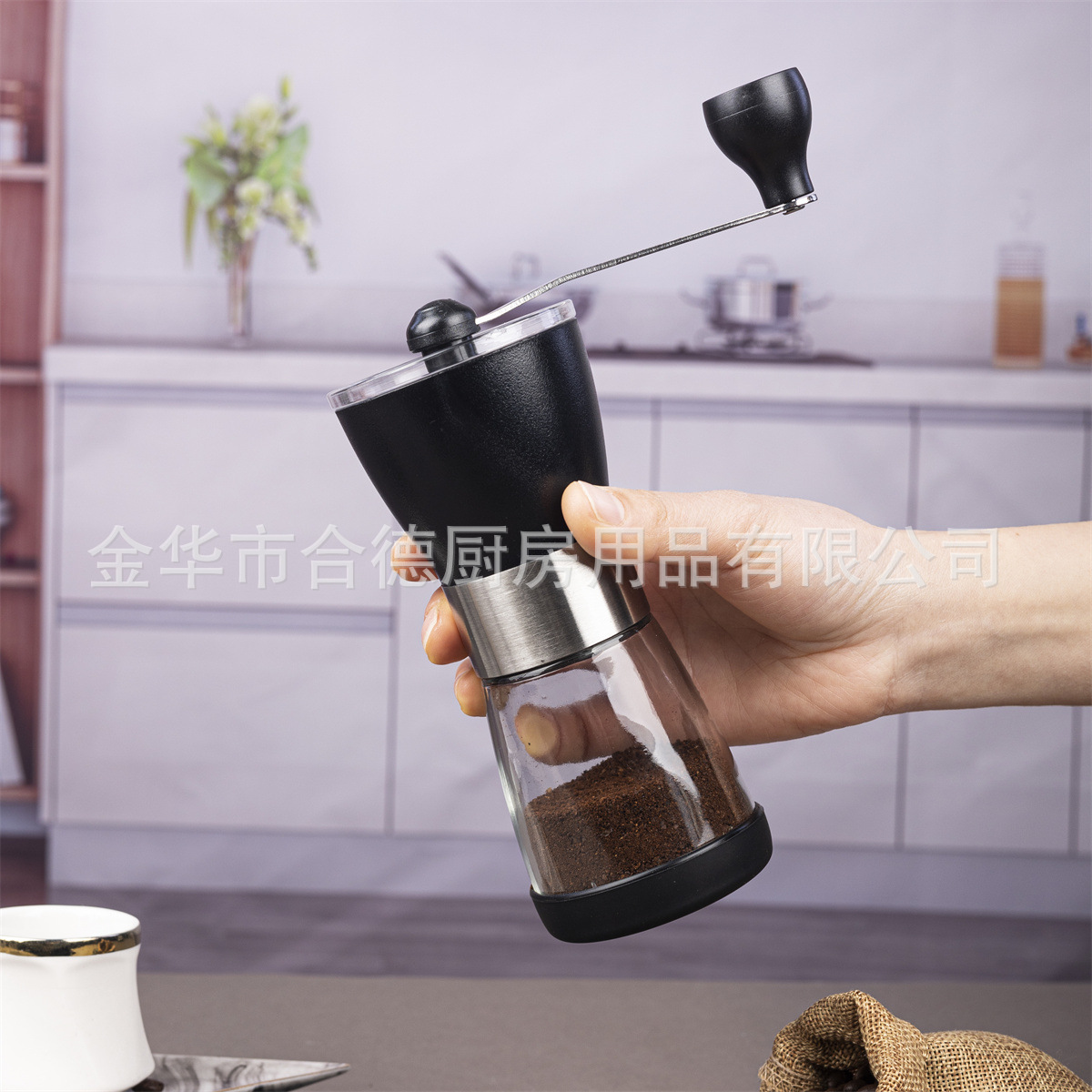 Hand Bean Grinder Event Gift Coffee Bean Grinder Grinding Manual Coffee Machine Glass Coffee Machine