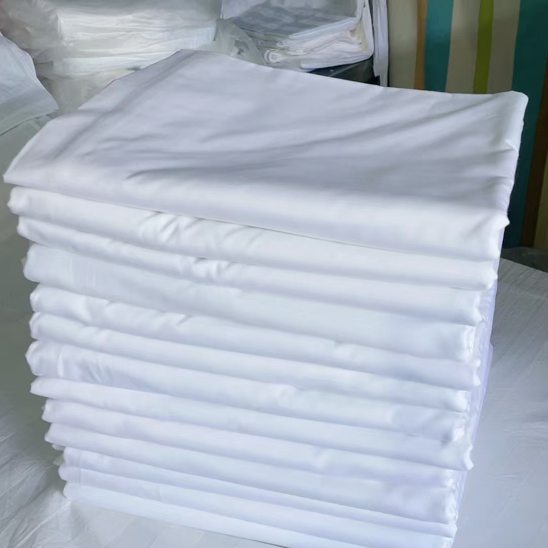 Hotel Hotel Cotton Bed Sheets Homestay Thickened White Bed Sheets Cotton Hotel Bedding Inventory 60s Satin