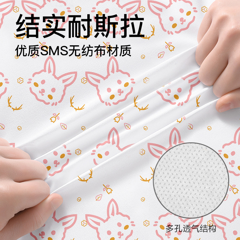 Travel Disposable Bed Sheets Set Four-Piece Set Quilt Cover Pillowcase Travel Double Hotel Bedding Three-Piece Set