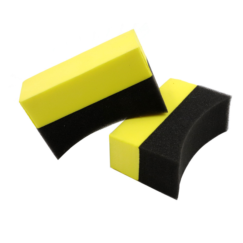 Car Washing Sponge Corner Wipe EVA Composite Tire Brush Waxing Sponge Beauty Cleaning Car Washing Car Brush