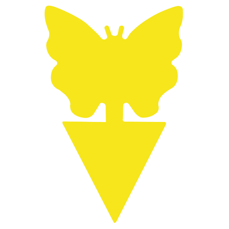 Sticky insect board Trap board double-sided yellow board Amazon stained insect board butterfly flower shaped flower shaped waterproof green plant potted plant