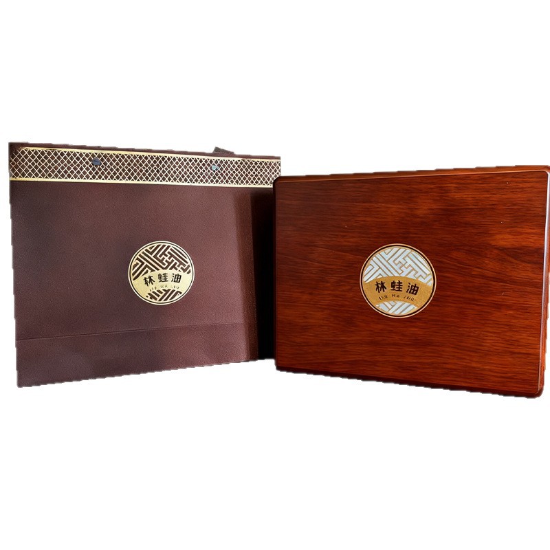 2025 New Year Gift Box Changbai Mountain Specialty Jilin Axolotl Oil Souvenir Snow Hairy Gift Box Axolotl Oil Gift Box