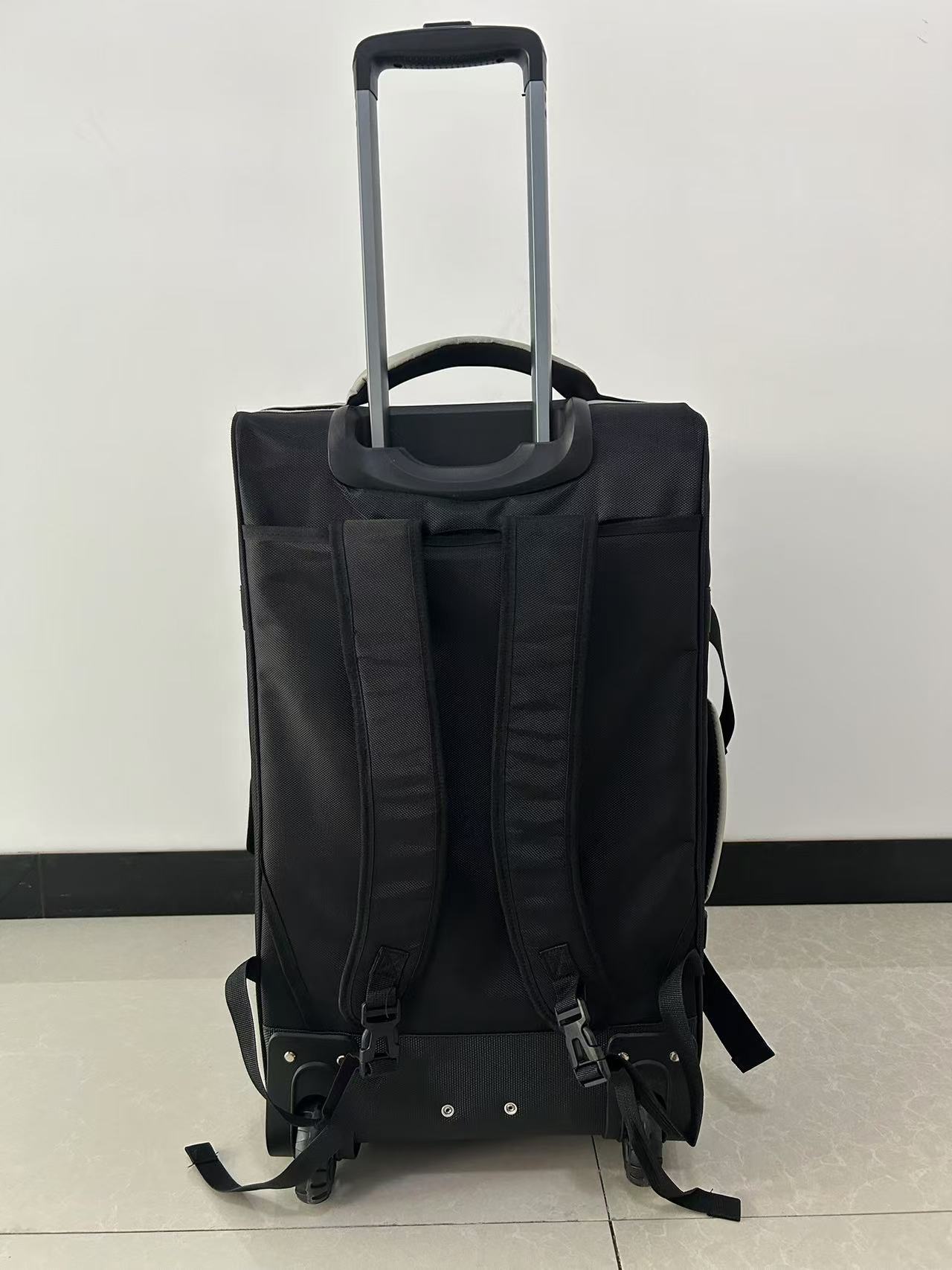 Ski trolley case backpack with wheels can be inserted into the snowboard dry and wet separation ski shoulder equipment bag 100L