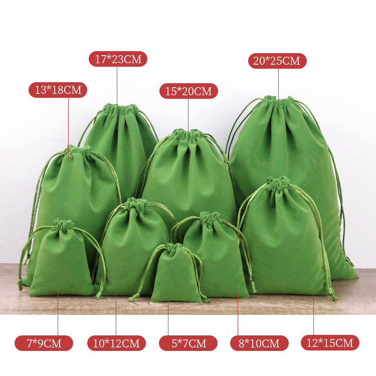 Drawstring Velvet Bag Wholesale Brocade Bag Small Lucky Bag Cultural Toy Drawstring Flap Pocket Pants Gold Mouth Jewelry Bag Jewelry Packaging Bag