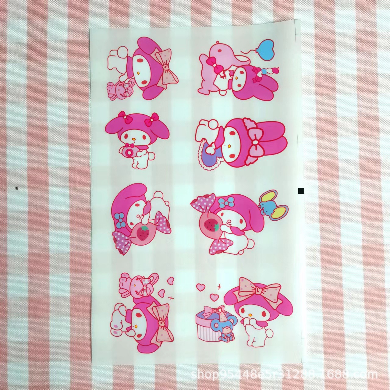Sanrio stickers wholesale Jade dog kulomi melody hand account transparent stickers cartoon stickers