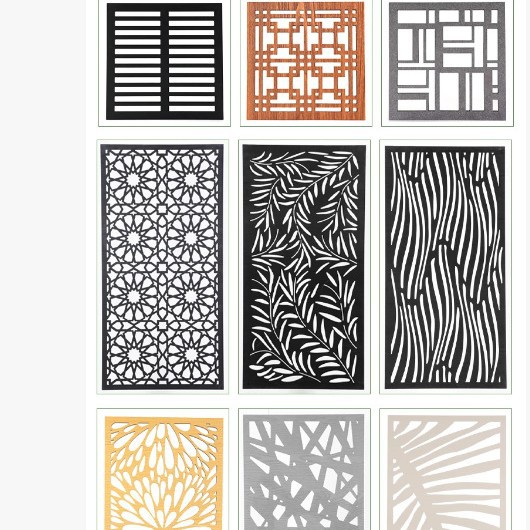 Indoor Wood-Plastic Decorative Screen, Wood-Plastic Partition, Sofa Background Wall Decoration, Bedside Hanging Painting, Balcony Shopping Mall Partition