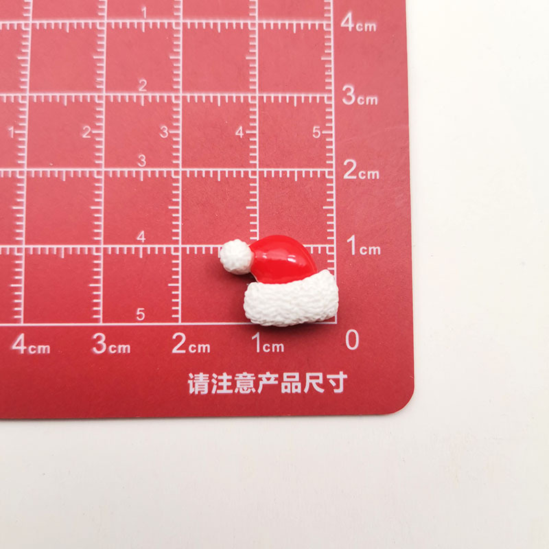 Mini small size Cartoon Christmas Hat Shoes Tree Elk DIY Resin Accessories Phone Case Accessories Nail Paste Material