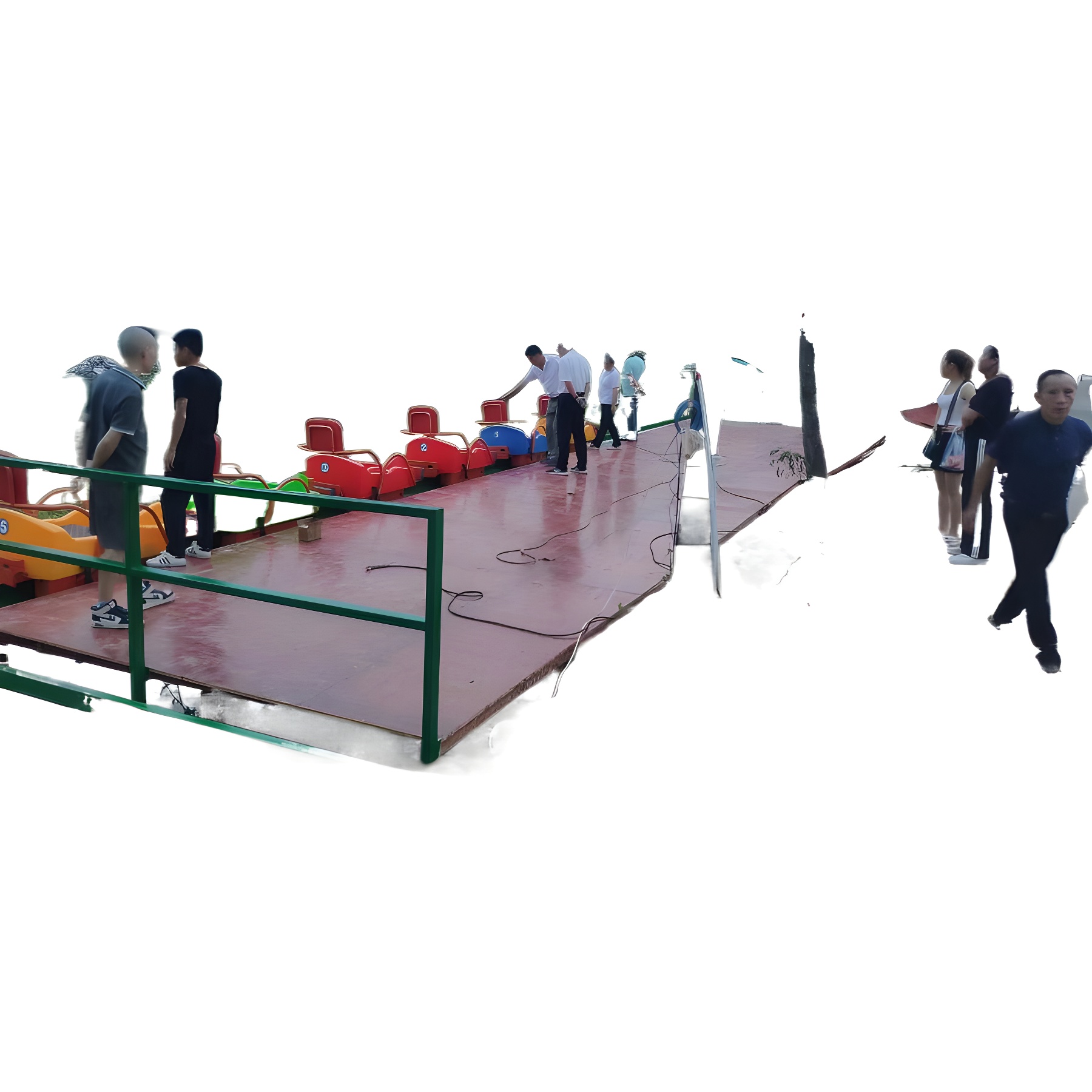 Monorail Trolley Tube Test Trolley Without Moving Monorail Trolley