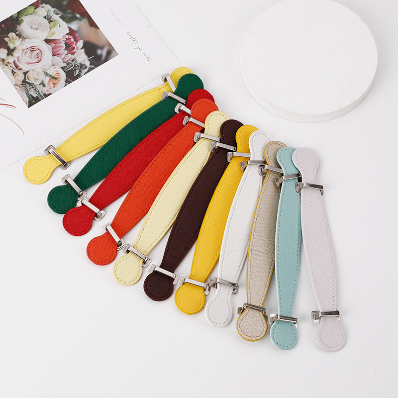 Cross-Border Luggage Gift Box Handbag Small Appliance Pu Leather Handle Thickened Double-Sided Stitched Leather Handle