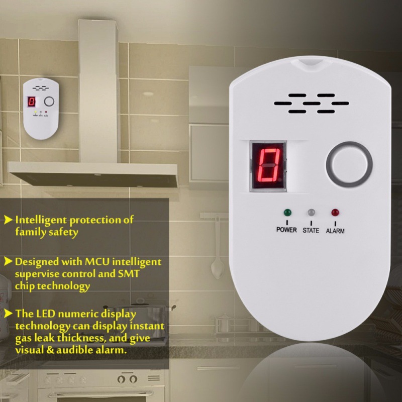 Combustible gas pipeline alarm BRJ-502D ultra sensitive digital display/gas detector/gas detector