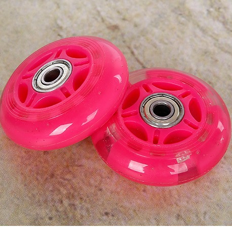 Skates Wheels Pu Wheel Rubber Non-Slip Silent Wear-Resistant Bearings with Bearings for Kidsren and Adults Roller Skates Roller Skates Accessories