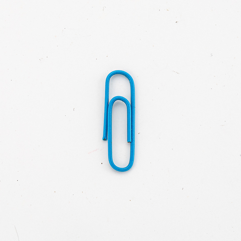 Colorful Plastic-Coated Paper Clips in Bulk Large and Small Binding Paper Clips Office Supplies 28mm Metal-Coated Paper Clips