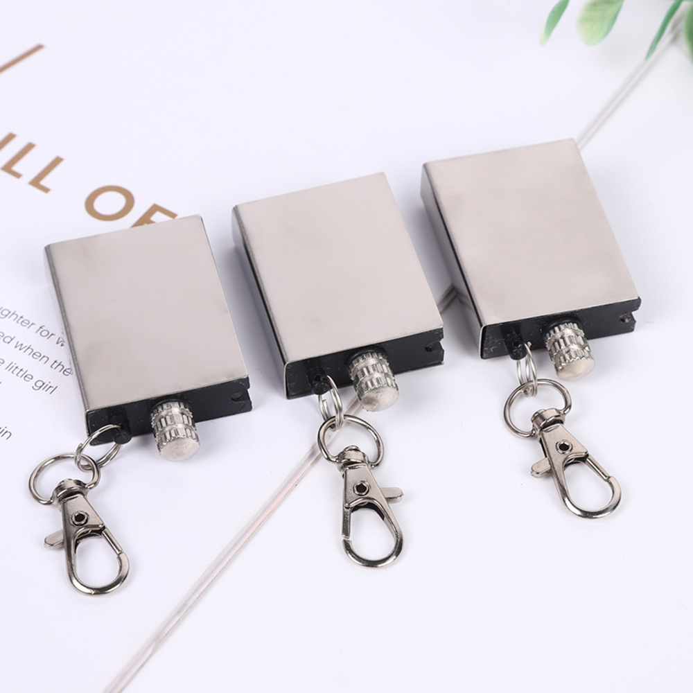 Personality small ten thousand times match printing logo stainless steel Universal Match drop-proof gift match foreign trade match