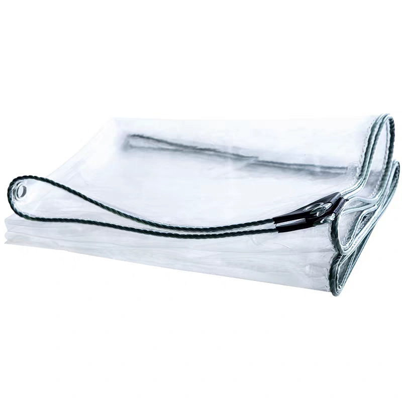Transparent Rainproof Tarpaulin Plastic Sheet Pvc Waterproof Enclosed Rain Cover Light-Transmitting Sunshade Rain Shield Canopy Custom Size