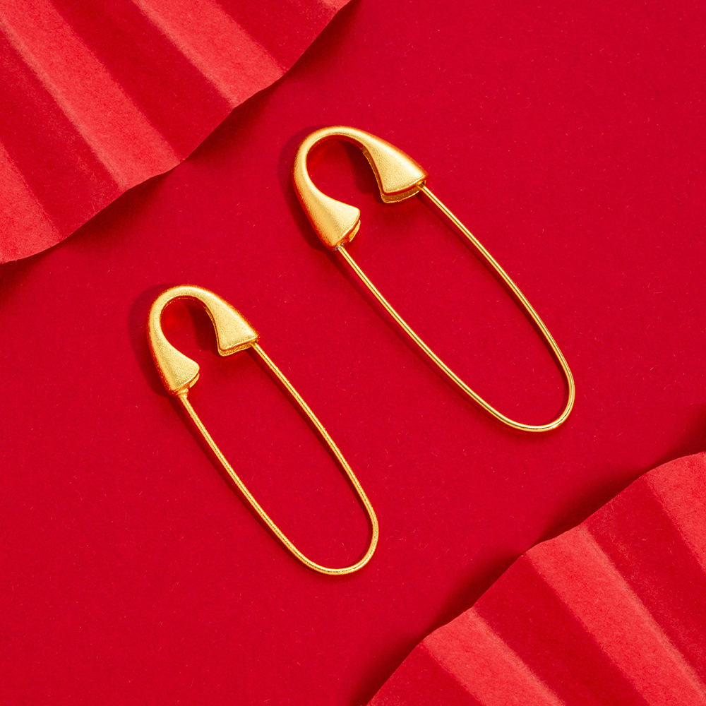 Alloy Jewelry Ancient Sand Gold Pin, Safe Brooch for Pregnant Women and Babies When Going Out, Frightened and Color-Preserving Gold Baby Pin