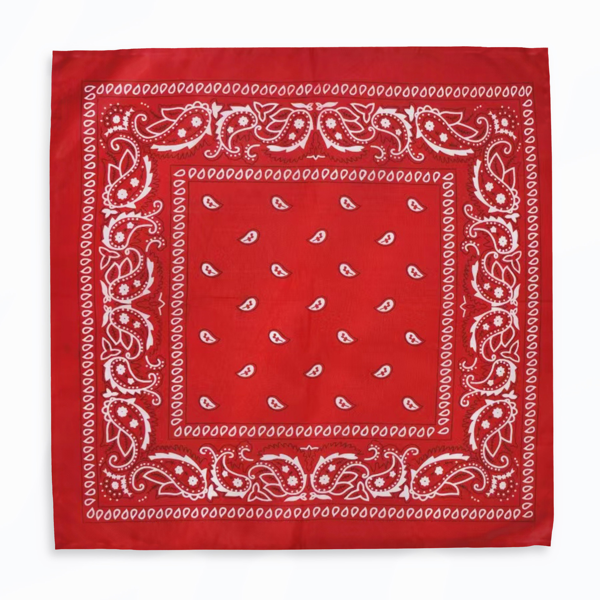 Factory direct supply spot batch of polyester 21g cashew flower scarf Paisley hip-hop hip-hop outdoor polyester