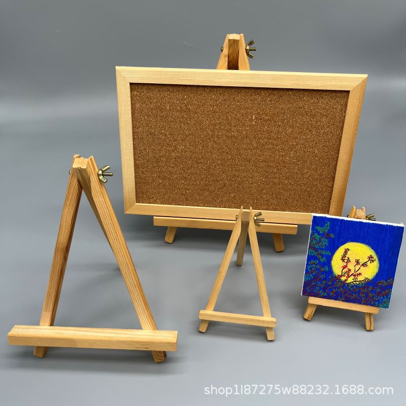 18*24 easel thread foldable easel wooden triangle bracket desktop painting display stand factory direct sale