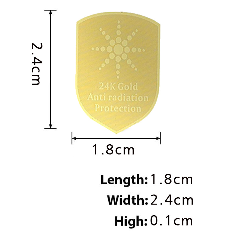 Прямые продажи от производителя 24K креативная наклейка на мобильный телефон в виде щита с узором подсолнуха, радиационно-защитная, энергетическая наклейка на телефон