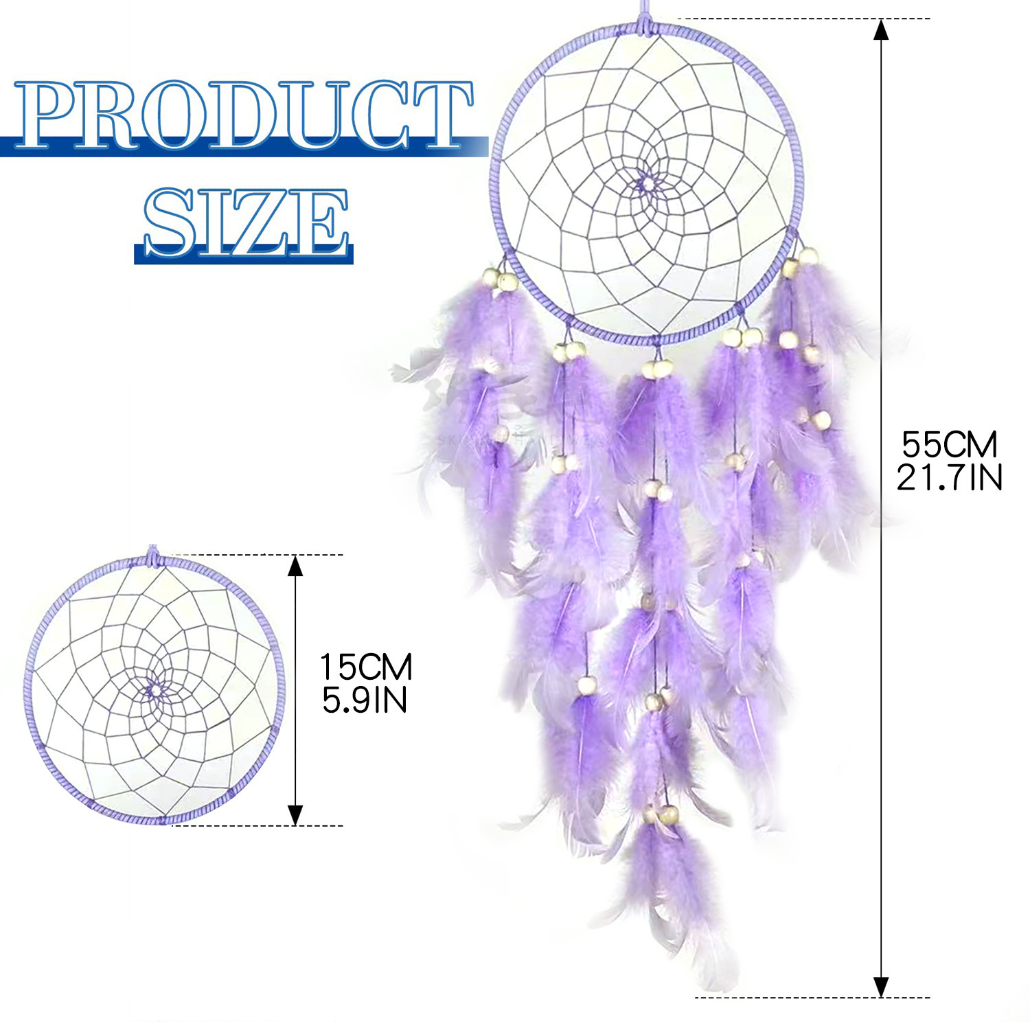 Mori Girl Heart Dream Catcher Net Pendant Creative Room Decorations Wall Hanging Handmade Crafts Pendant