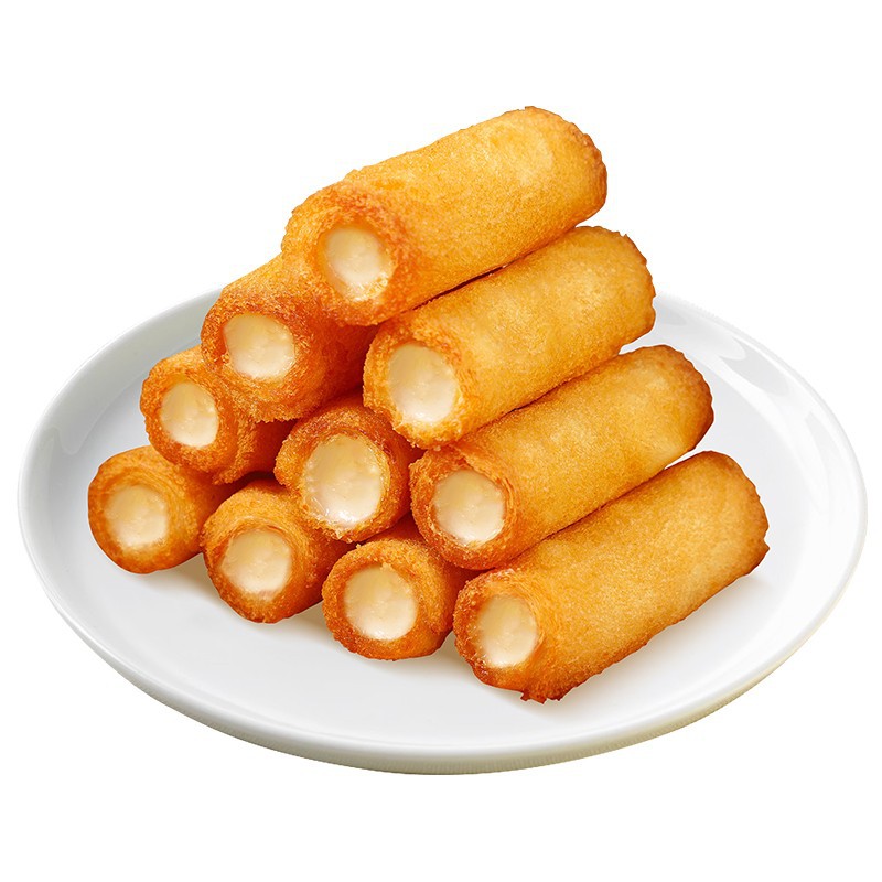 Full Box of 12 Bags of Crispy Milk Rolls, Premium Fried Snacks, Hotel Snacks, Breakfast Fast Food Fried Milk Rolls