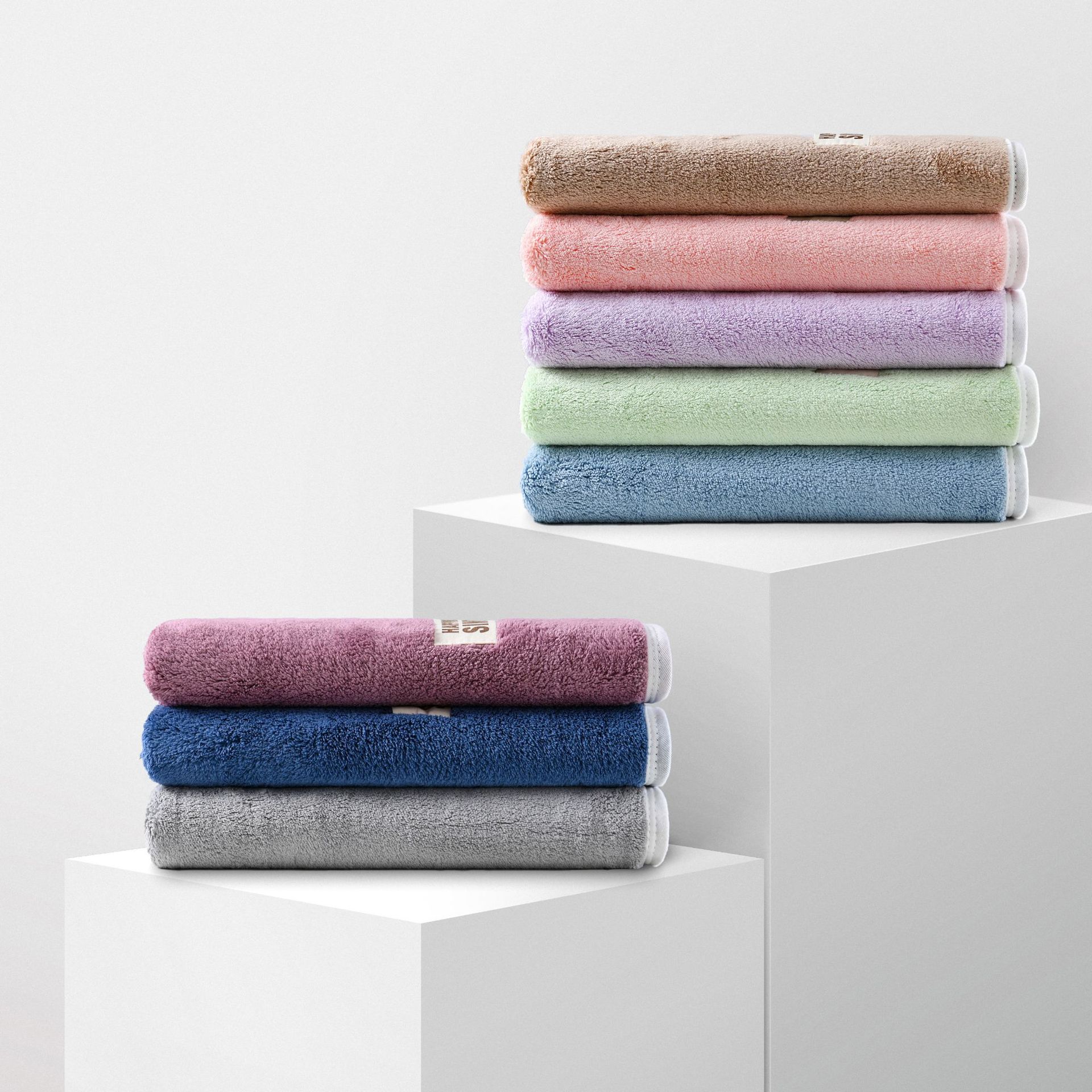 Antibacterial Sealed Separate Packaging Thickened Coral Fleece Towel Soft and Comfortable Absorbent Towel Bath Towel Return Gift
