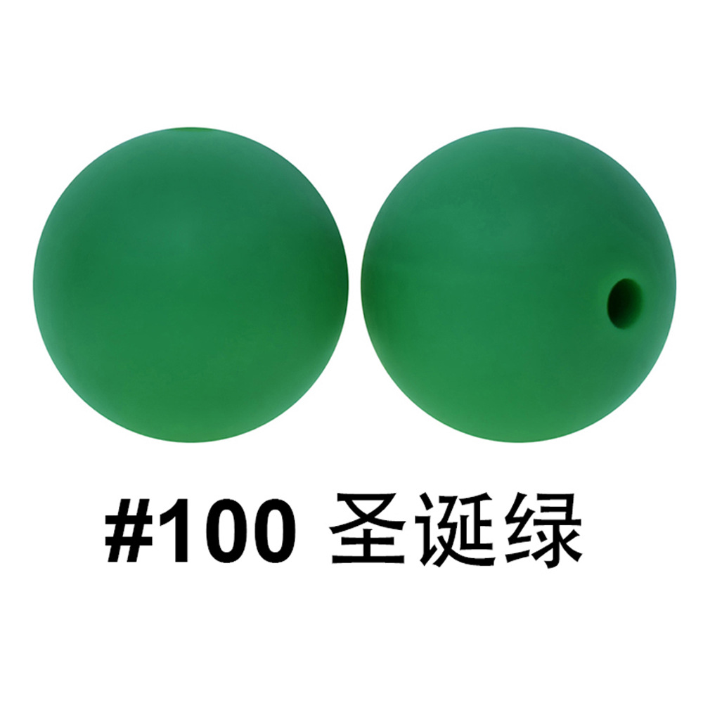 Cross-border hot selling silicone beads food grade daily baby tooth gum 12mm round beads accessories beads color manufacturers wholesale