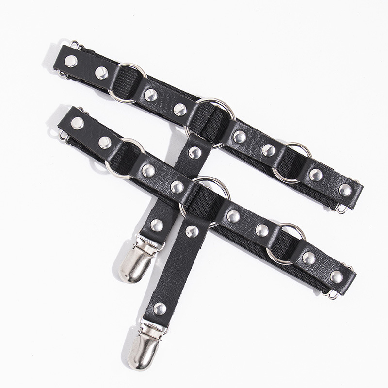 кожаный подвязка для ног в стиле ночного клуба, женские чулки в стиле лолита, японский стиль, сладкие носки для девушек в стиле харадзюку