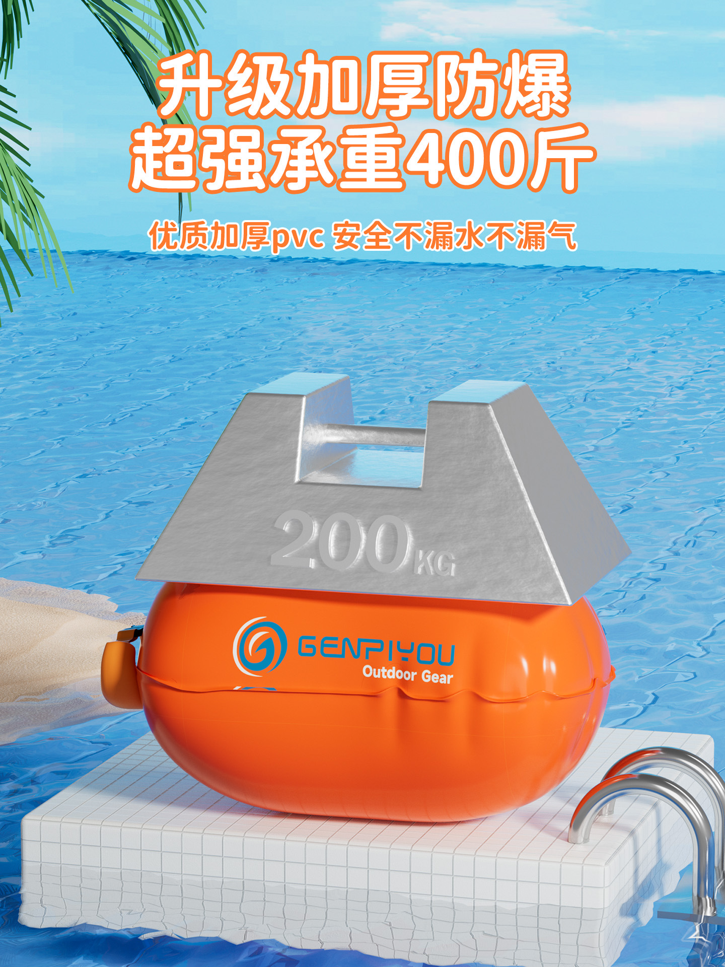 Swimming Float Device for Adults with Dual Safety Airbags to Prevent Drowning, Suitable for Outdoor Use