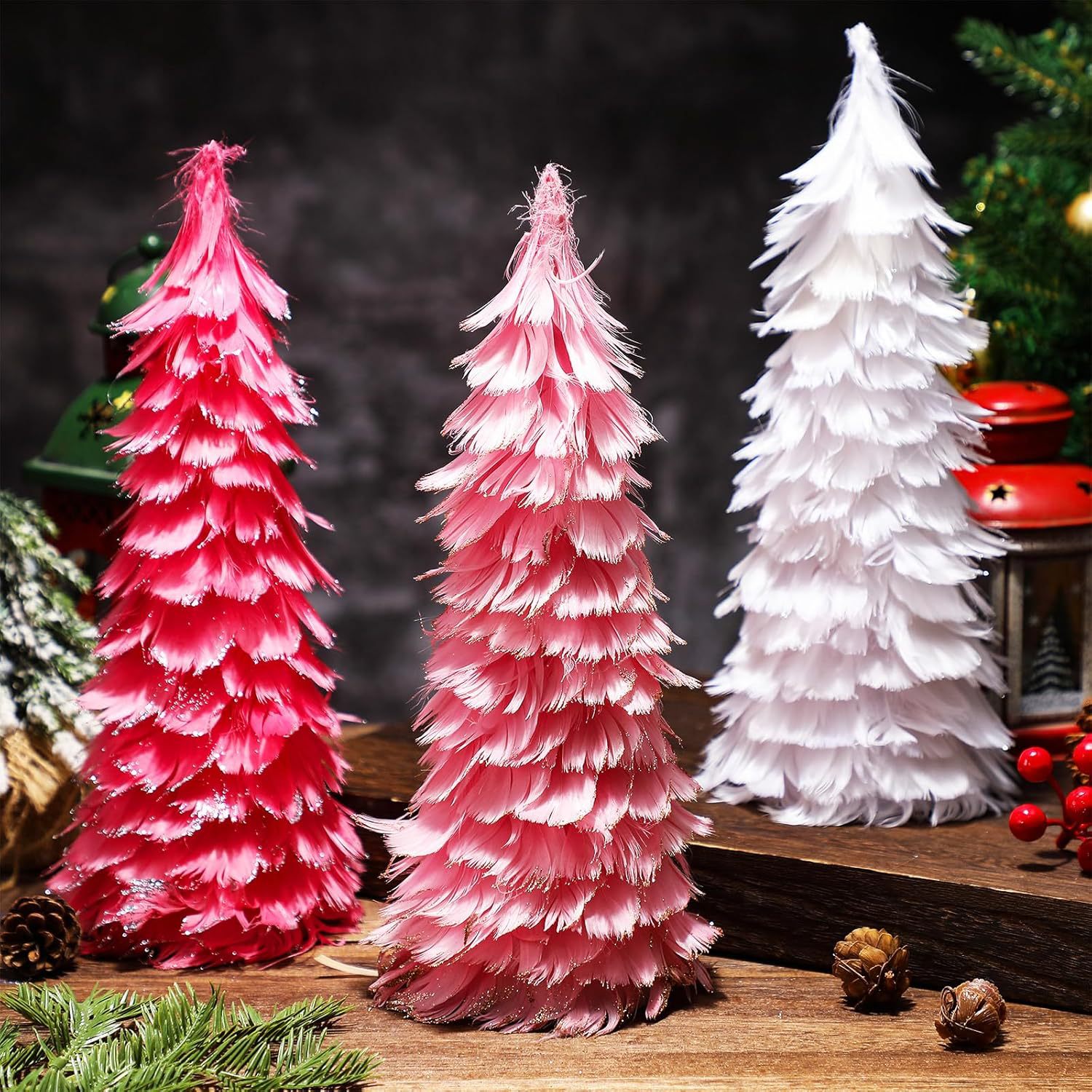 Cross-Border Holiday Plush Christmas Tree DIY Material Package Shop Window Scene Layout Decoration