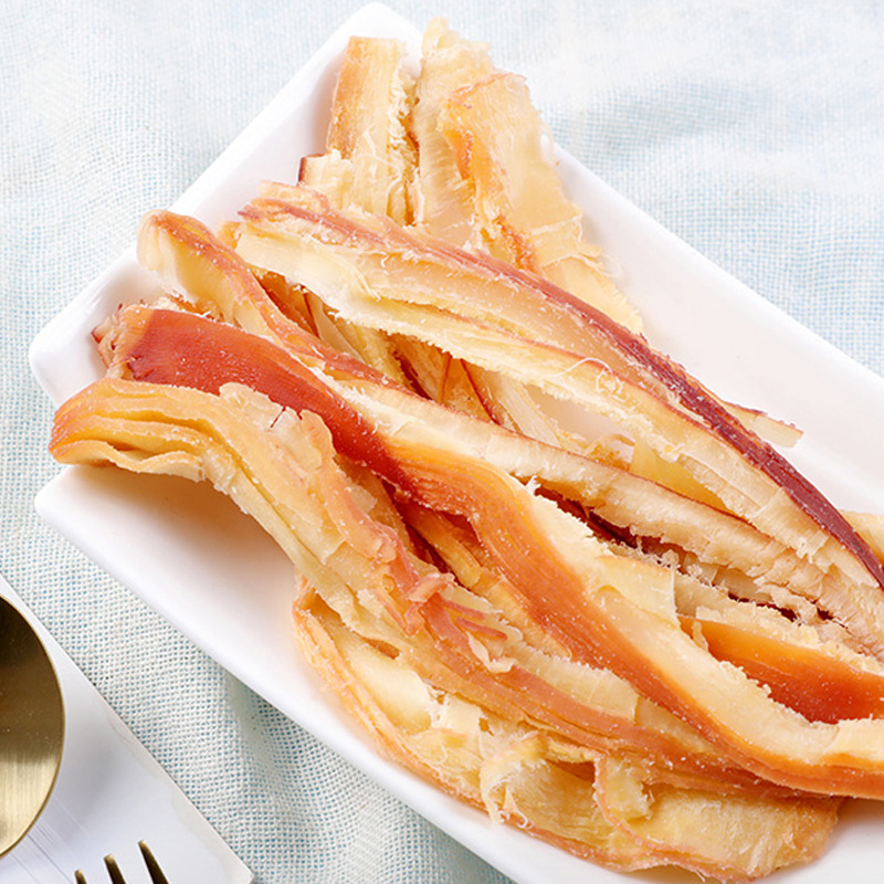 Herbal flavor shredded squid strip 80g box gauge 100 Packaging net red snack seafood squid instant snack bag