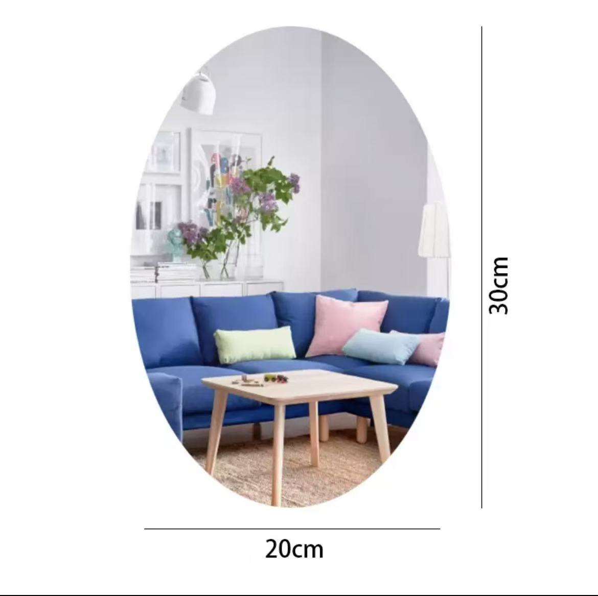 Антиударное акриловое зеркало, самоклеящееся, для ванной, без сверления, для макияжа