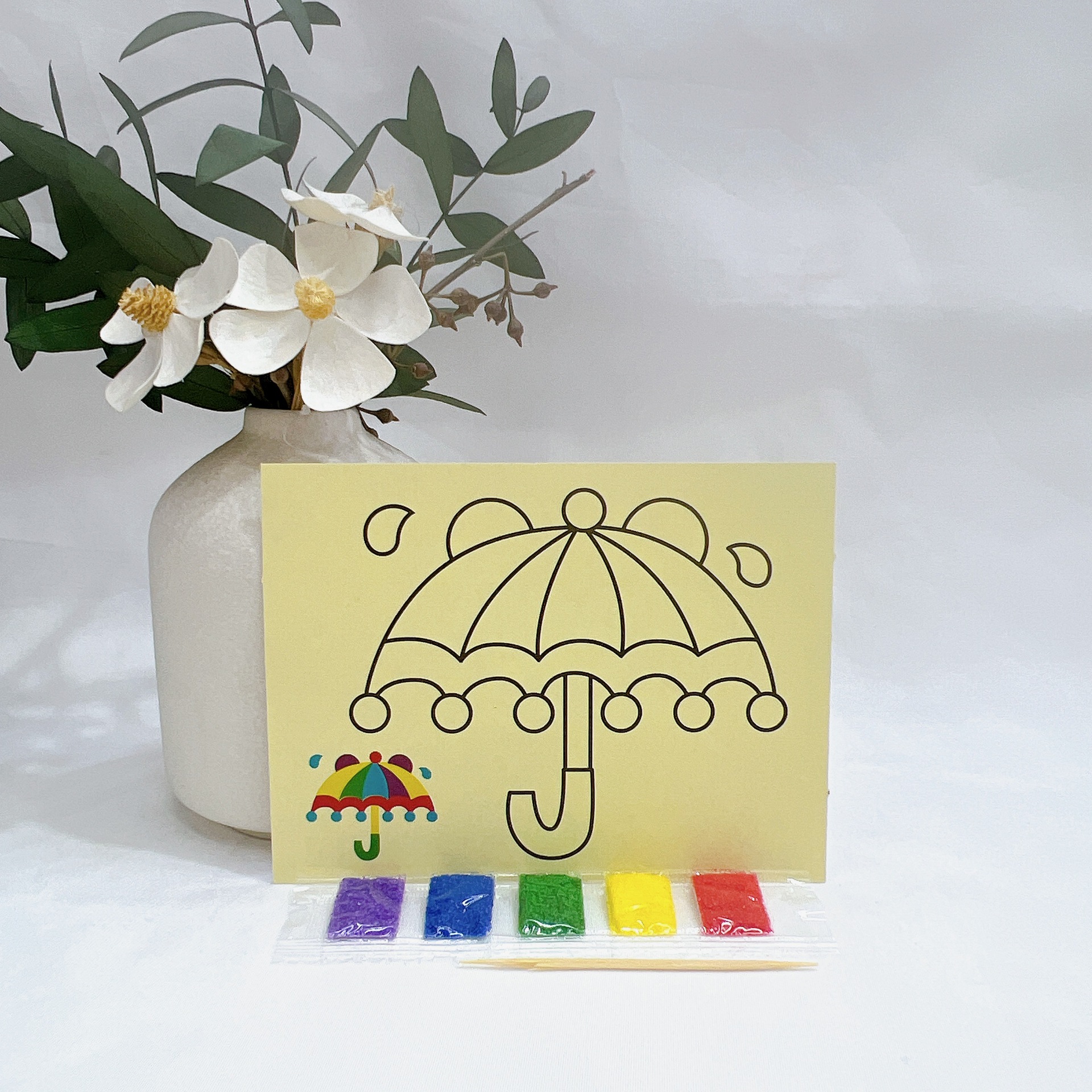 Children's Color Sand Painting DIY Handmade Educational Sand Painting Toy Kindergarten Art Painting Enlightenment Science and Education Toy Award