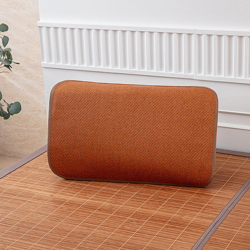 Летняя ротанговая подушка, наволочка из льняного шелка, для взрослых, большая, для студентов