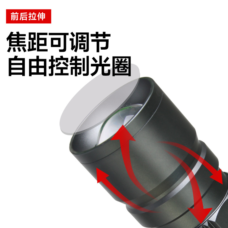 Fishing Night Fishing Photo Float Light 5V12V Fishing Spotlight Zoom Dual Light Super Bright USB Blue Light Night Fishing Light Aurora Cannon Large