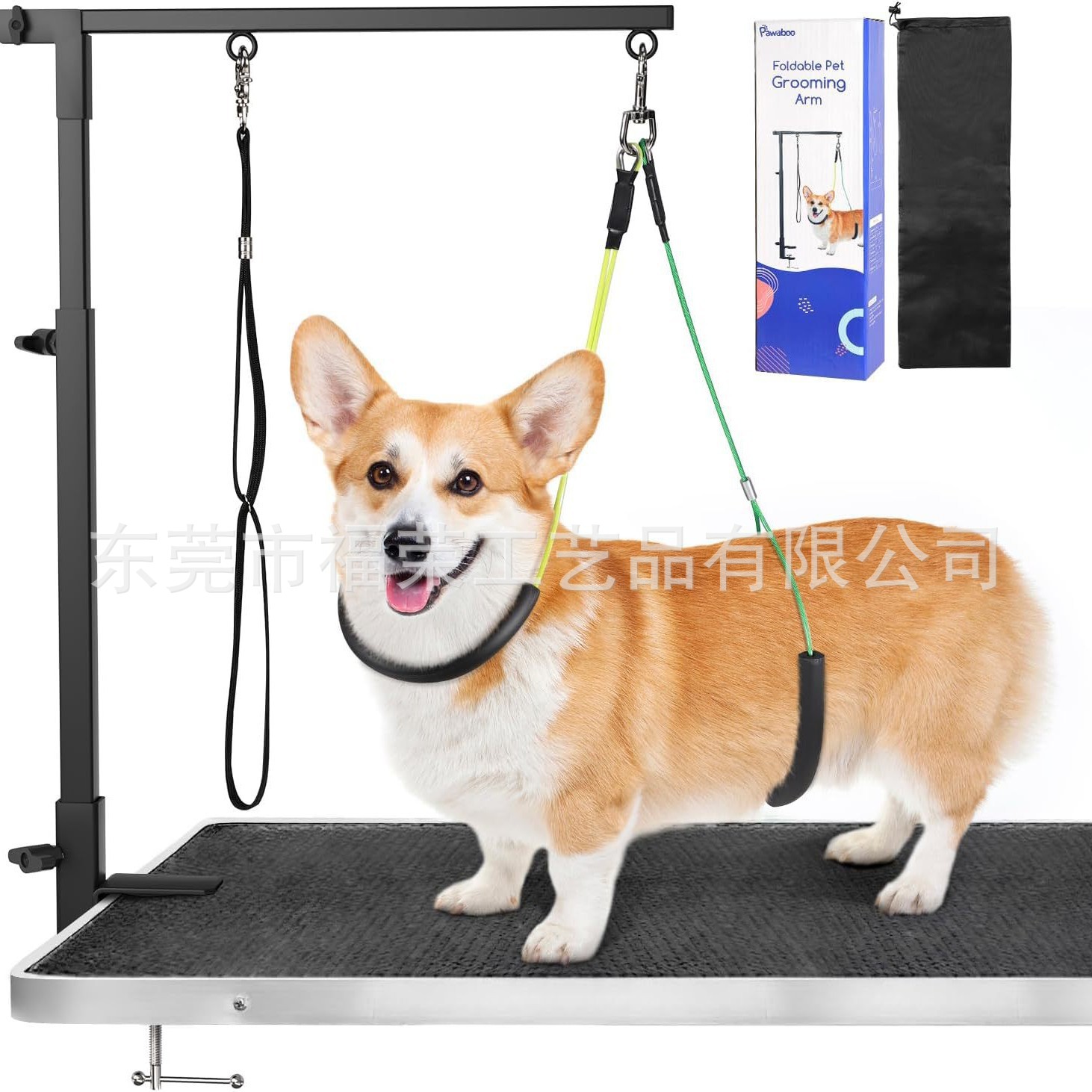 Рукав для груминга животных, стойка для груминга собак с регулируемой высотой, складная черная железная стойка