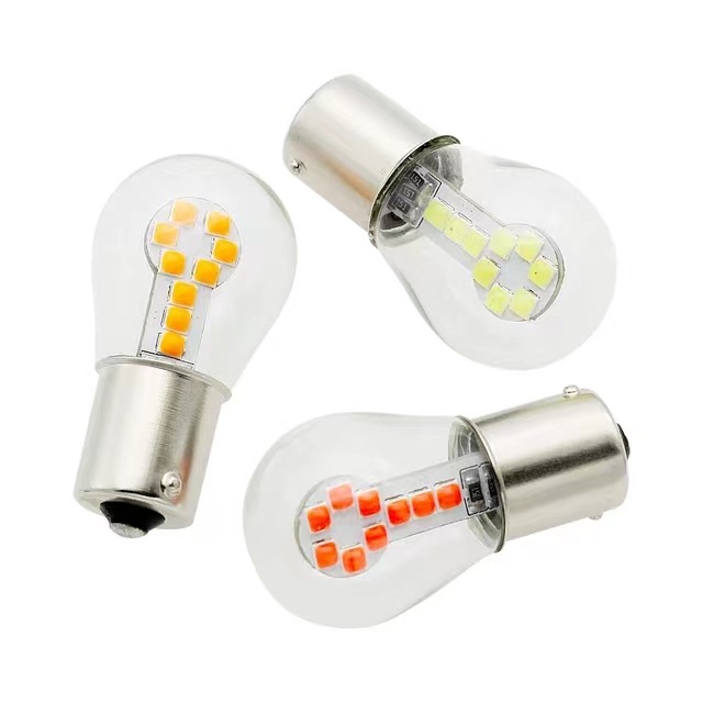 Светодиодный поворотник 1157 1156 3030 18Smd с высокой яркостью и стеклянный тормозной свет