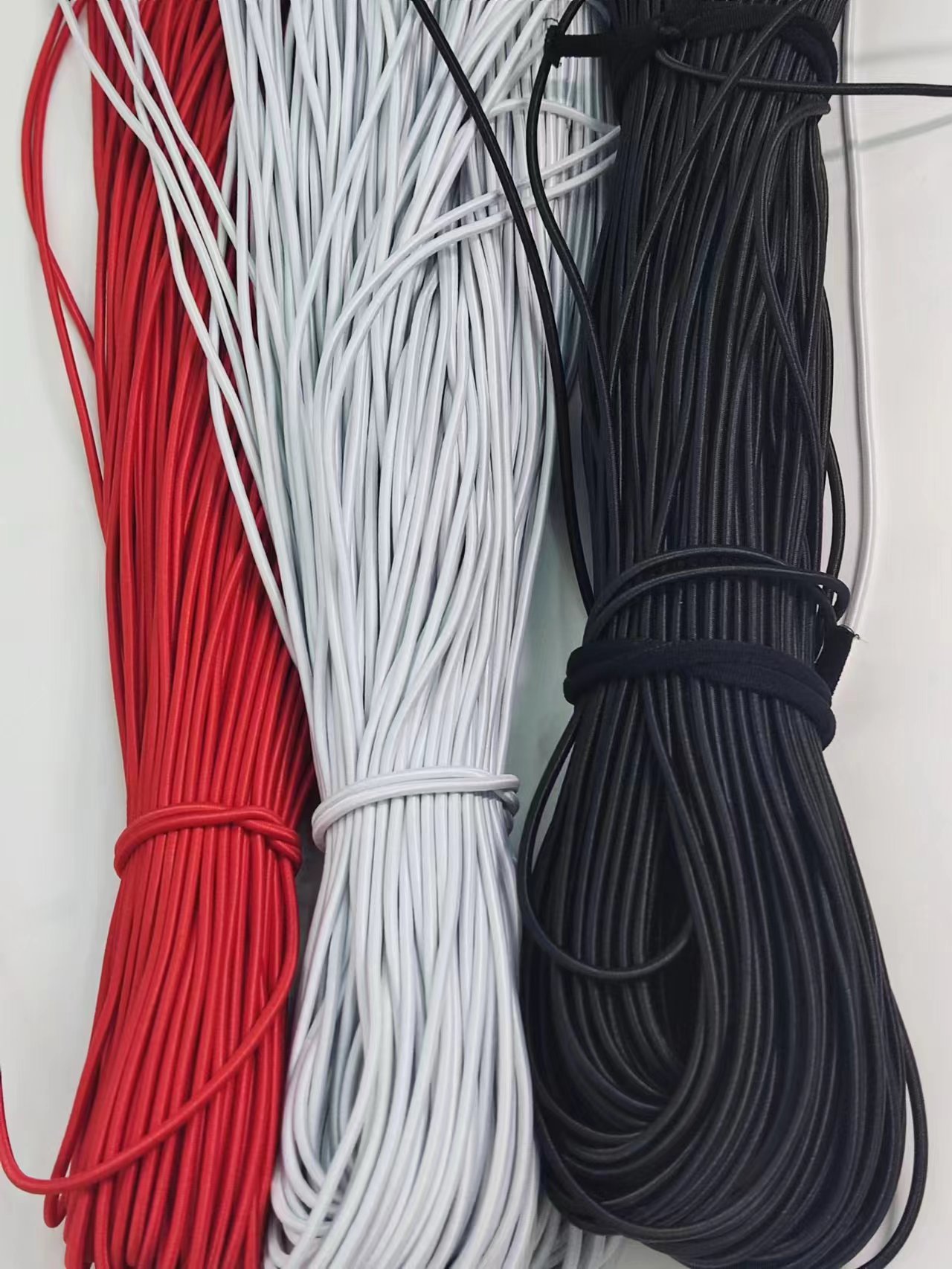 2.5mm round elastic stretch lazy shoelace hat pants elastic cord