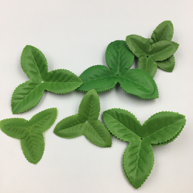 Симуляция розы с треугольными листьями для свадебного декора, аксессуары для цветочных композиций, искусственные листья