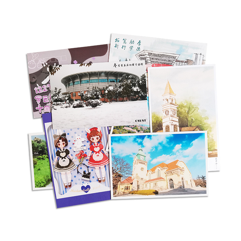 Postcard Customization, Picture Printing Seal Set, After-Sales Commemorative Blessing Photo Card, Campus Star Film Refrigerator Magnet Back Card