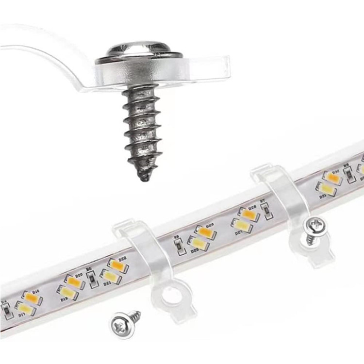 Led Glue Light Strip Fixed Clip 5050 3528 Bare Plate Light Strip Buckle Single Hole Hard Light Strip Clip