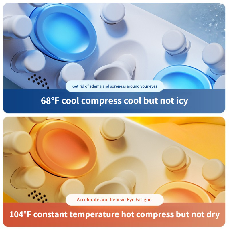 New Hot and Cold Compress Eye Massager, Eye Protection Device, Electric Eye Moisturizing Massager, Eye Massager Gift