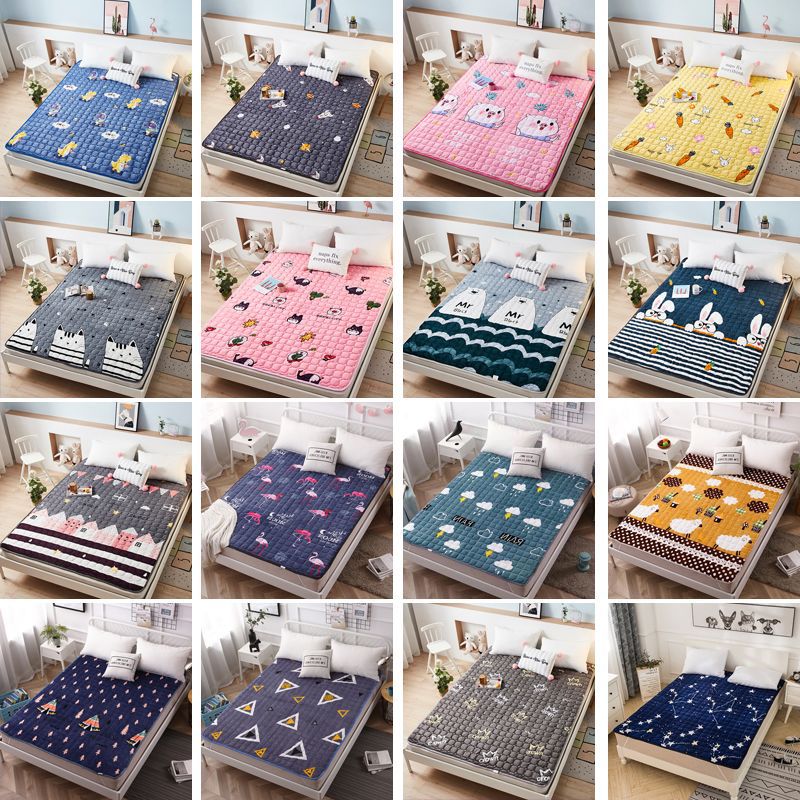 Flannel Mattress Thickeneded 1.5m Home Double Bed 1.8 Mattress Student Dormitory Washable Tatami Mattress