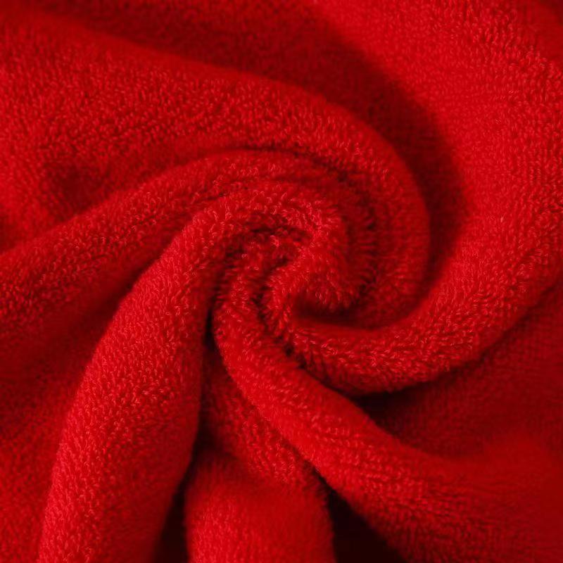 Wedding Towel and Bath Towel Set Couple Red Festive Towel and Bath Towel Wedding Gift Return Gift Bath Towel Manufacturer Wholesale