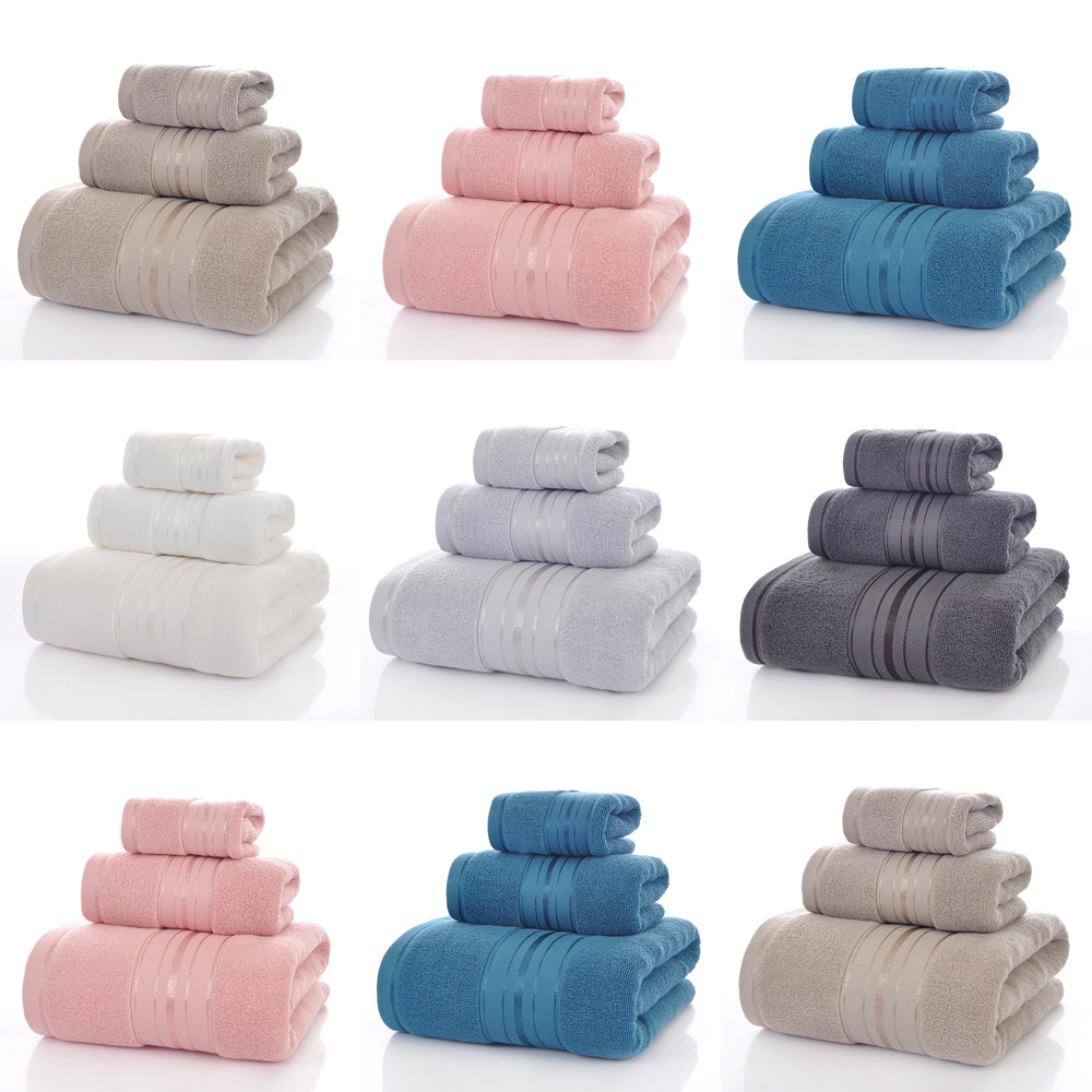 Кросс-бодер полотенце, набор хлопковых полотенец, квадратное полотенце, полотенце для ванной, трехпредметный набор, household, утолщенное полотенце для ванной и умывания