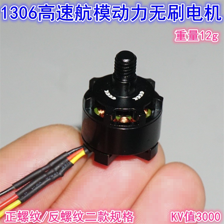 1306 высокоскоростной бесщеточный мотор для моделей самолетов, 3000Kv бесщеточный мотор для квадрокоптеров и многороторных дронов, реверсивный бесщеточный мотор