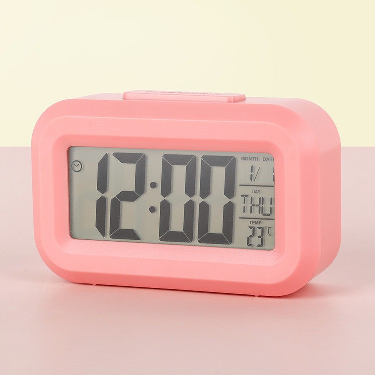 Creative Lazy temperature light induction luminous digital clock LED snooze electronic alarm clock smart clock alarm clock