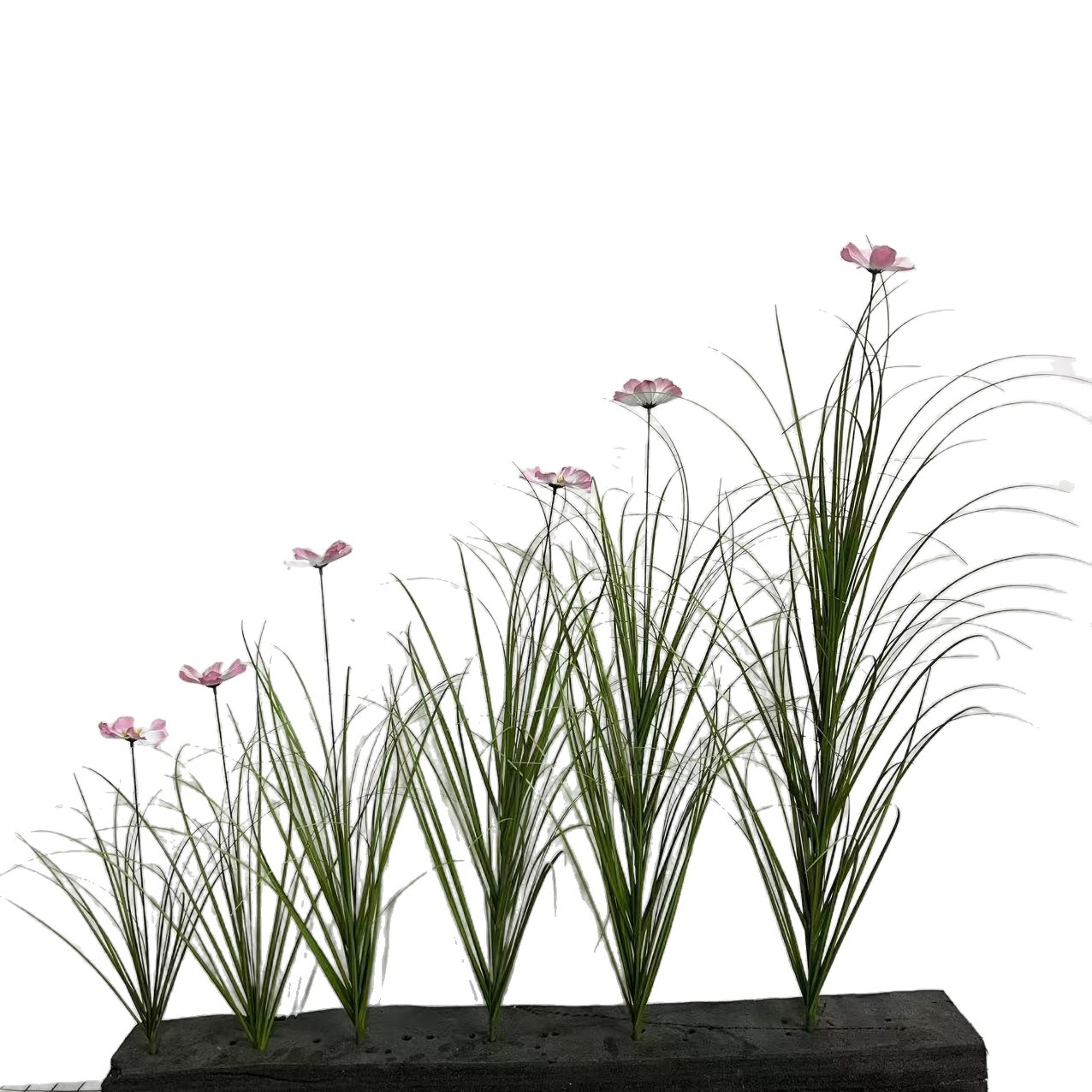 Cross-Border Simulated Mulberry Flower Indoor Landscaping Fake Grass Row Flower Decoration Simulated Reed Grass Onion Grass Fake Green Plant