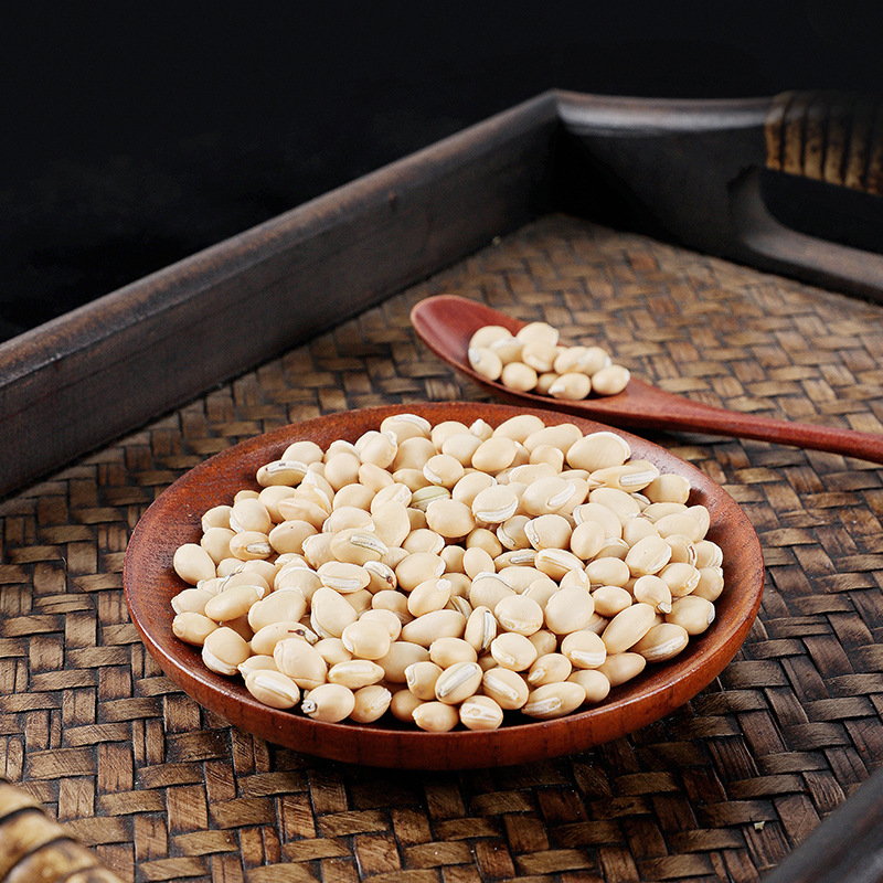 Authentic White Lentils, Chinese Herbal Medicine, Home-Grown Dried Goods, Raw Medicinal Seeds, Medicinal Seeds from Northeast China